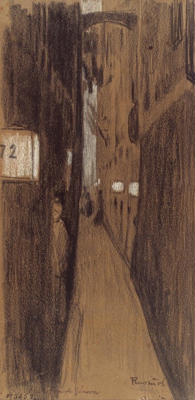 ジェノヴァの路地 作： Santiago Rusiñol